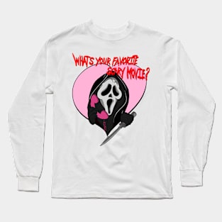 Ghostface what’s your favorite movie Long Sleeve T-Shirt